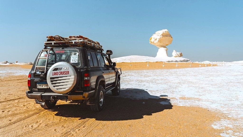 Excursión en 4x4 por el Desierto Blanco de Egipto