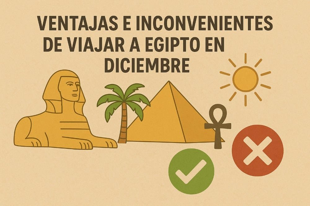 Ventajas e inconvenientes de viajar a Egipto en diciembre