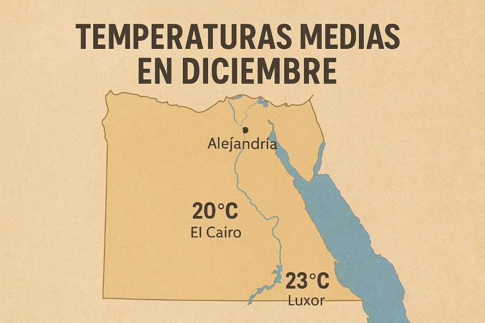 Clima de Egipto en diciembre
