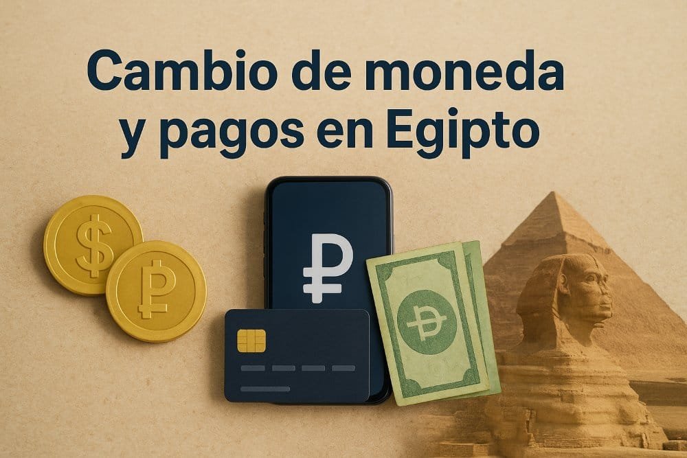 Cambio de moneda y Pagos con tarjeta en Egipto