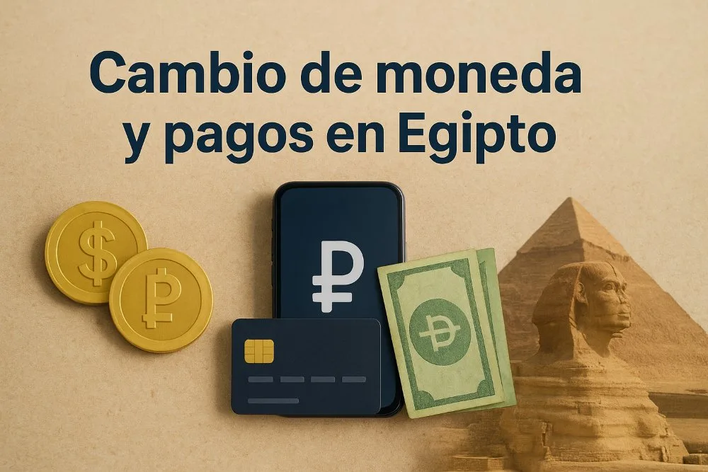 Cambio de moneda y Pagos con tarjeta en Egipto
