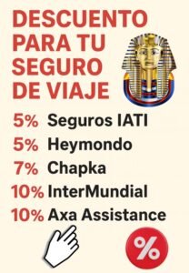 Seguros de viaje a Egipto adaptados a febrero