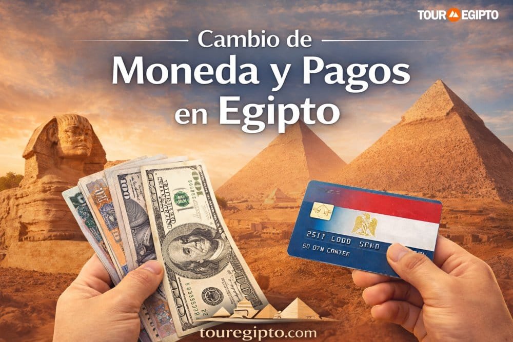 Cambiar moneda y pagos con tarjeta en Egipto