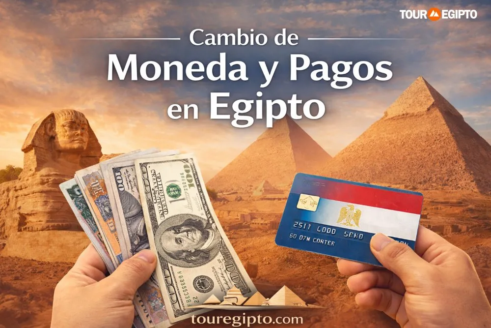 Cambiar moneda y pagos con tarjeta en Egipto