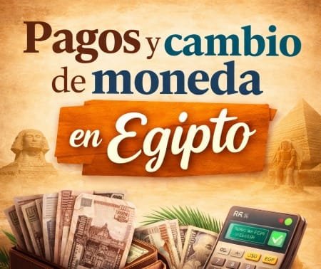 Pagos cambio de moneda y tarjetas en Egipto