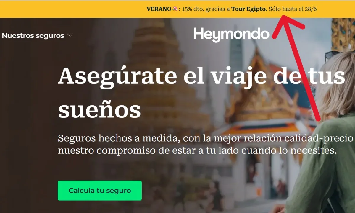 Promoción de verano Heymondo para Egipto