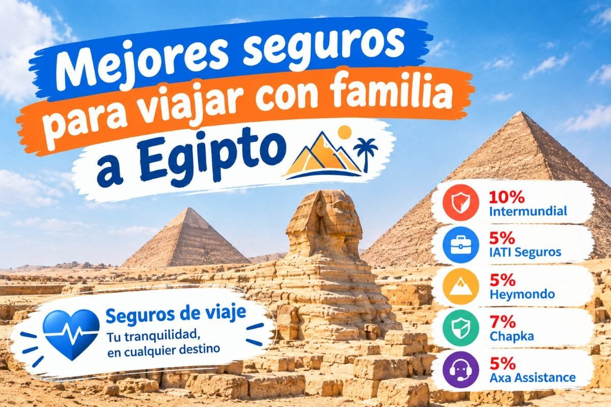 Mejores seguros para viajar con niños a Egipto
