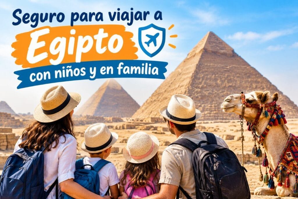 Seguro para viajar a Egipto con niños y en familia