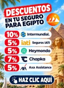 Seguros para viajar Egipto