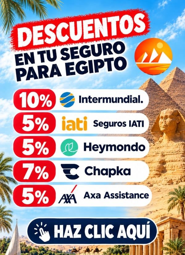 Seguros para viajar Egipto